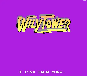 Wily Tower screen shot title